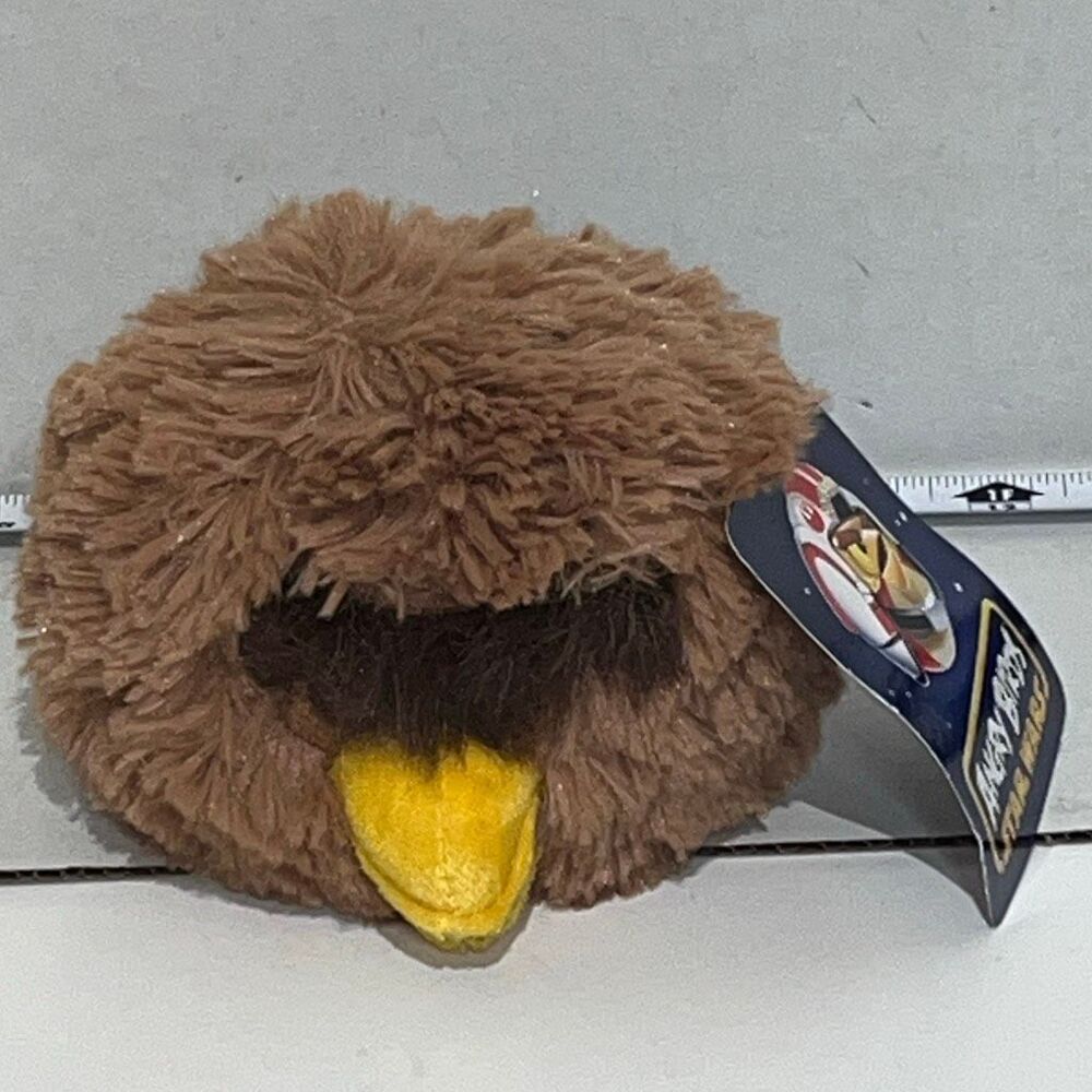 Commonwealth Brown Angry Birds Star Wars Chewbacca Plush Stuffed Animal Toy‎ NWT
